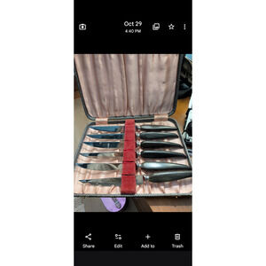 Vintage Cutlass Leppington Sheffield Knives in case